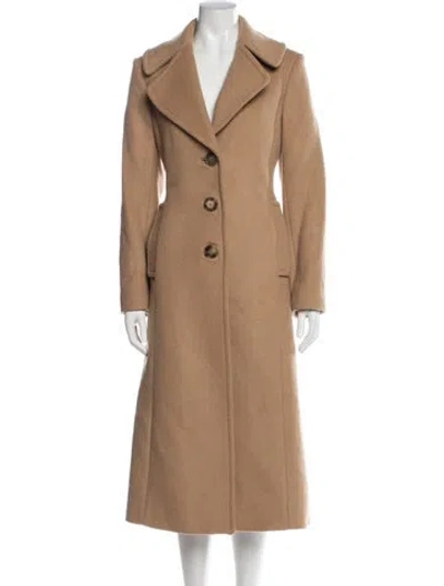 Pre-owned Tory Burch Wool Coat In Brown