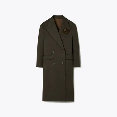 Tory Burch Wool Coat In Gray