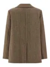 Tory Burch Wool Coat Coats And Trench Coats Beige In Brown