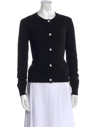 Pre-owned Tory Burch Wool Crew Neck Sweater W/ Tags In Black