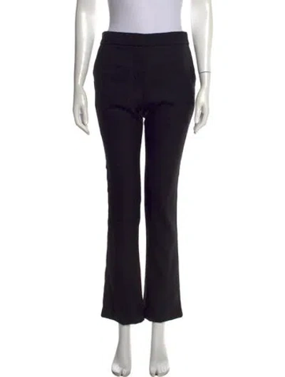 Pre-owned Tory Burch Wool Flared Pants In Black
