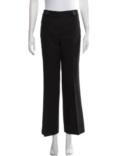 Pre-owned Tory Burch Wool Flared Pants In Blue