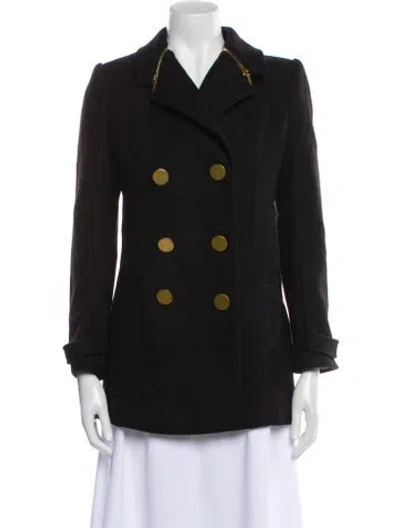 Pre-owned Tory Burch Wool Jacket In Black