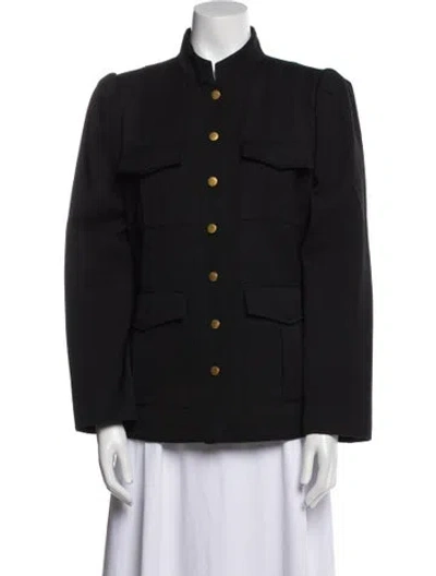Pre-owned Tory Burch Wool Jacket In Black
