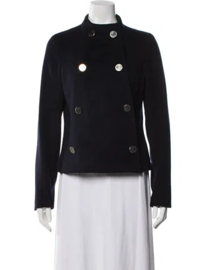 Pre-owned Tory Burch Wool Jacket In Black
