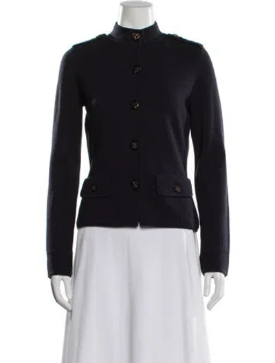 Pre-owned Tory Burch Wool Jacket In Black