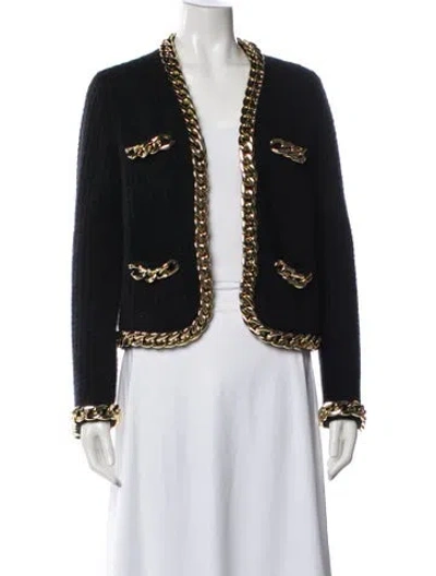 Pre-owned Tory Burch Wool Jacket In Black