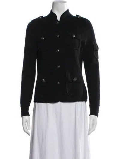 Pre-owned Tory Burch Wool Jacket In Black
