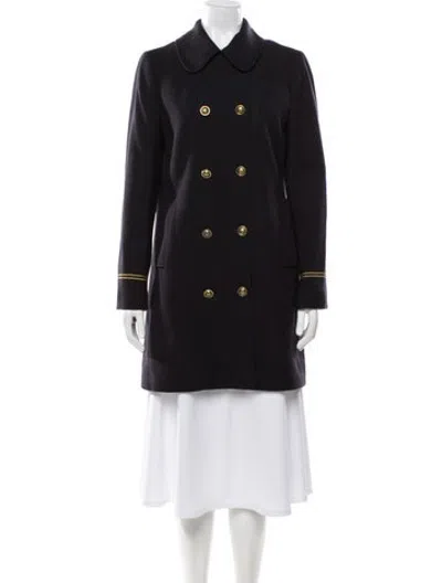 Pre-owned Tory Burch Wool Jacket In Blue