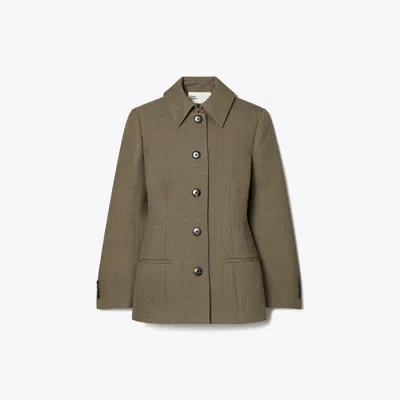 Tory Burch Wool Jacket In Green