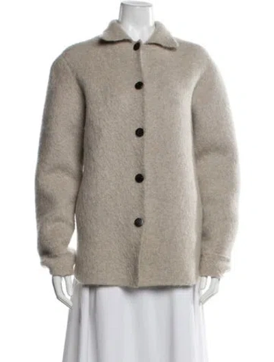 Pre-owned Tory Burch Wool Jacket In Neutral