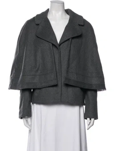 Pre-owned Tory Burch Wool Jacket W/ Tags In Grey