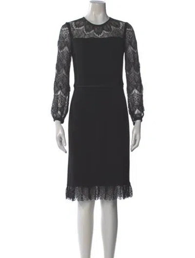 Pre-owned Tory Burch Wool Knee-length Dress In Gray