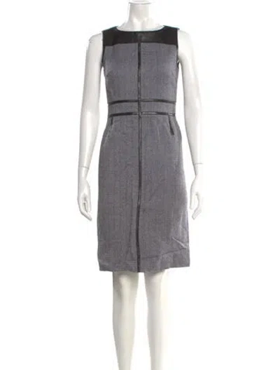 Pre-owned Tory Burch Wool Knee-length Dress In Multi