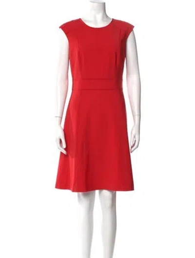Pre-owned Tory Burch Wool Knee-length Dress In Red