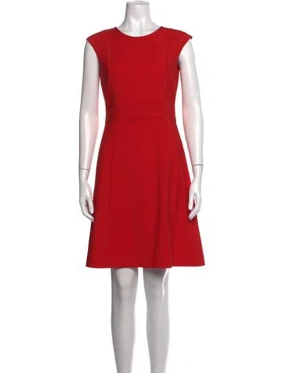 Pre-owned Tory Burch Wool Knee-length Dress In Red