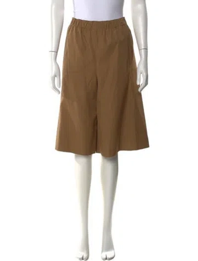 Pre-owned Tory Burch Wool Knee-length Shorts In Brown