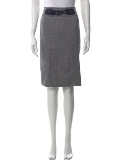 Pre-owned Tory Burch Wool Knee-length Skirt