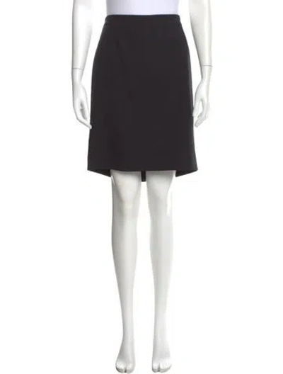 Pre-owned Tory Burch Wool Knee-length Skirt In Black