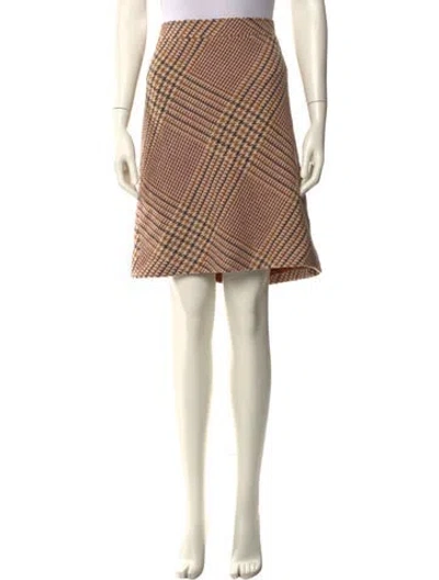 Pre-owned Tory Burch Wool Knee-length Skirt In Multi