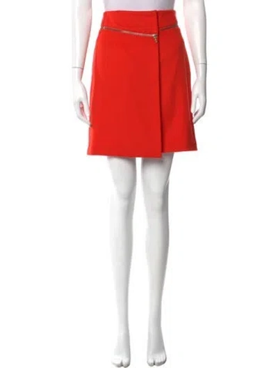 Pre-owned Tory Burch Wool Knee-length Skirt In Orange