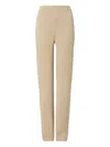 Tory Burch Melange Oatmeal Wool Trousers In Neutral