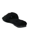 Tory Burch Wool Lined Slippers In Black