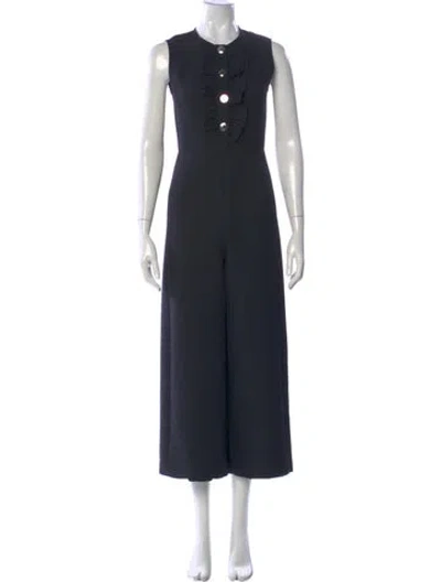 Pre-owned Tory Burch Wool Long Dress W/ Tags In Black