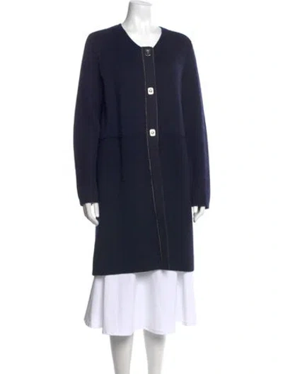 Pre-owned Tory Burch Wool Mini Dress In Black