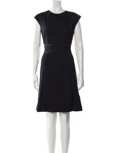Pre-owned Tory Burch Wool Mini Dress In Multi