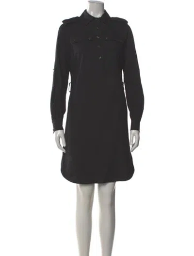Pre-owned Tory Burch Wool Mini Dress W/ Tags In Black