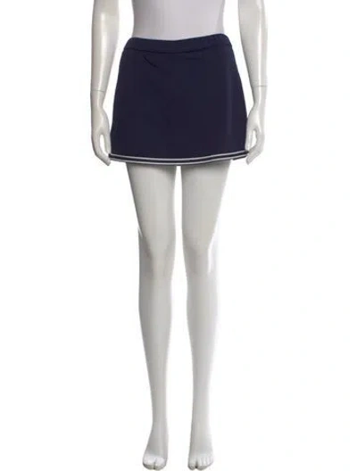 Pre-owned Tory Burch Wool Mini Skirt In Green