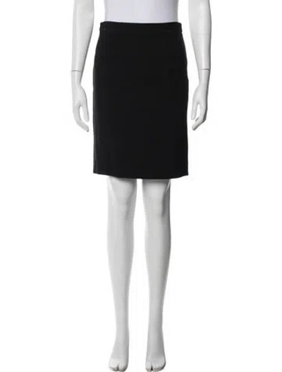 Pre-owned Tory Burch Wool Mini Skirt W/ Tags In Black
