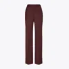 Tory Burch Wool Pant In Burgundy
