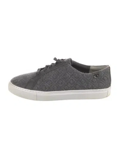 Pre-owned Tory Burch Wool Patterned Sneakers In Red