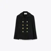 Tory Burch Wool Peacoat In Black