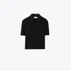 Tory Burch Wool Polo In Black