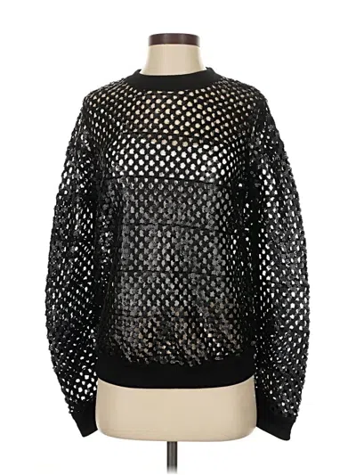 Pre-owned Tory Burch Wool Pullover Sweater In Black