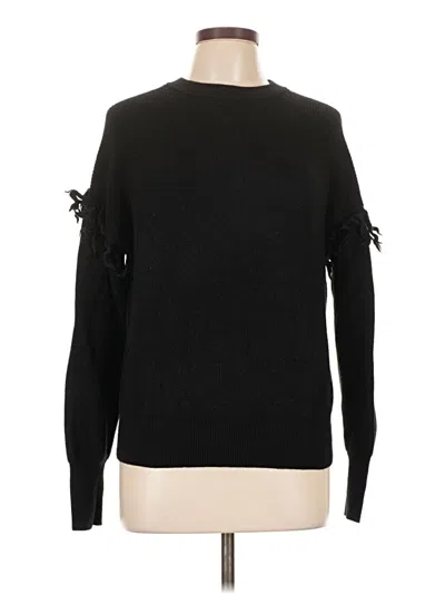 Pre-owned Tory Burch Wool Pullover Sweater In Black