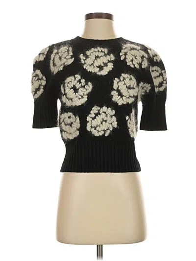 Pre-owned Tory Burch Wool Pullover Sweater In Black