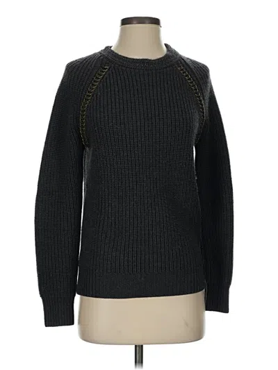 Pre-owned Tory Burch Wool Pullover Sweater In Black