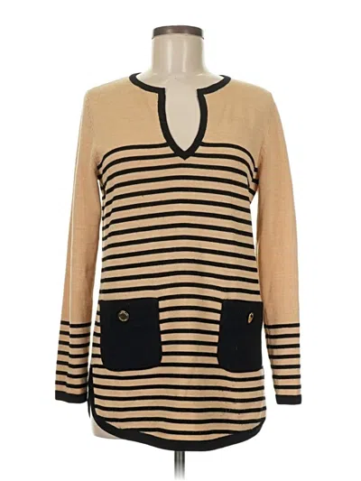 Pre-owned Tory Burch Wool Pullover Sweater In Brown