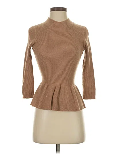 Pre-owned Tory Burch Wool Pullover Sweater In Brown