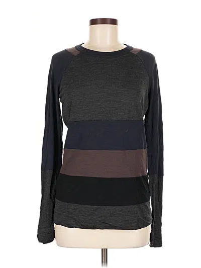 Pre-owned Tory Burch Wool Pullover Sweater In Gray