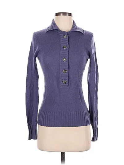 Pre-owned Tory Burch Wool Pullover Sweater In Purple