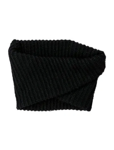 Pre-owned Tory Burch Wool Scarf In Black