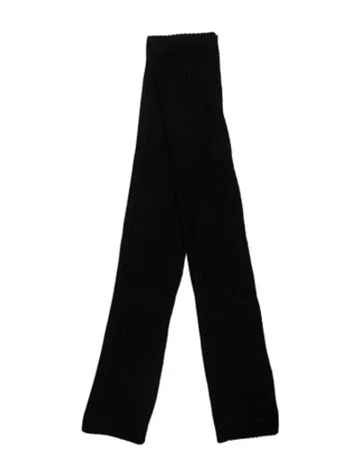 Pre-owned Tory Burch Wool Scarf In Black