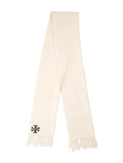 Pre-owned Tory Burch Wool Scarf In Neutral