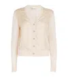 Tory Burch Silk And Wool Cardigan With Logos