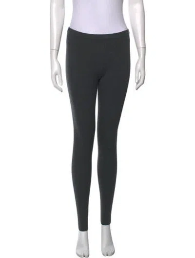 Pre-owned Tory Burch Wool Skinny Leg Pants In Grey